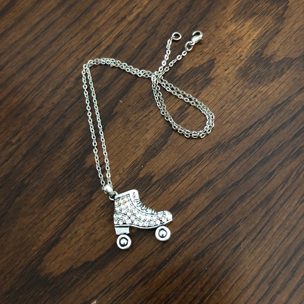 Roller skate necklace